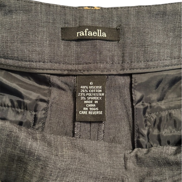Rafaella Womens Stretch Pants Classic Fit Wide Leg Indigo Blue - Picture 3 of 4